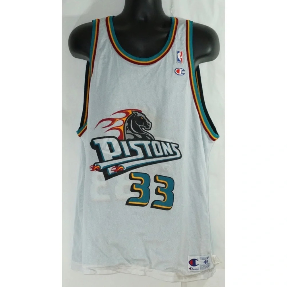 Detroit Pistons Grant Hill Champion Jersey XL